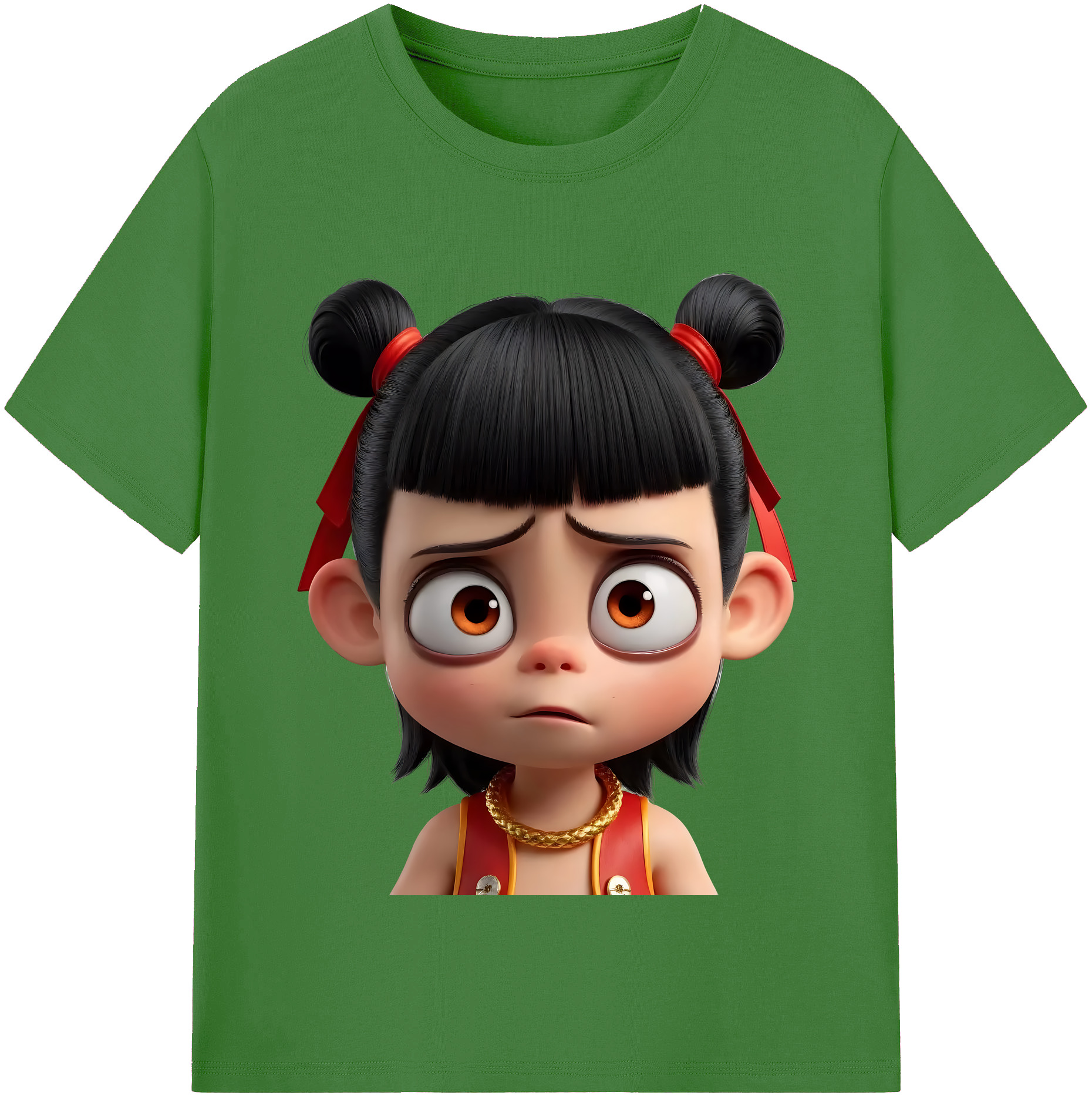 （画像用） Ne Zha 2 ナタ 魔童の大暴れ レディースカジュアルプリントTシャツ（綿100％）